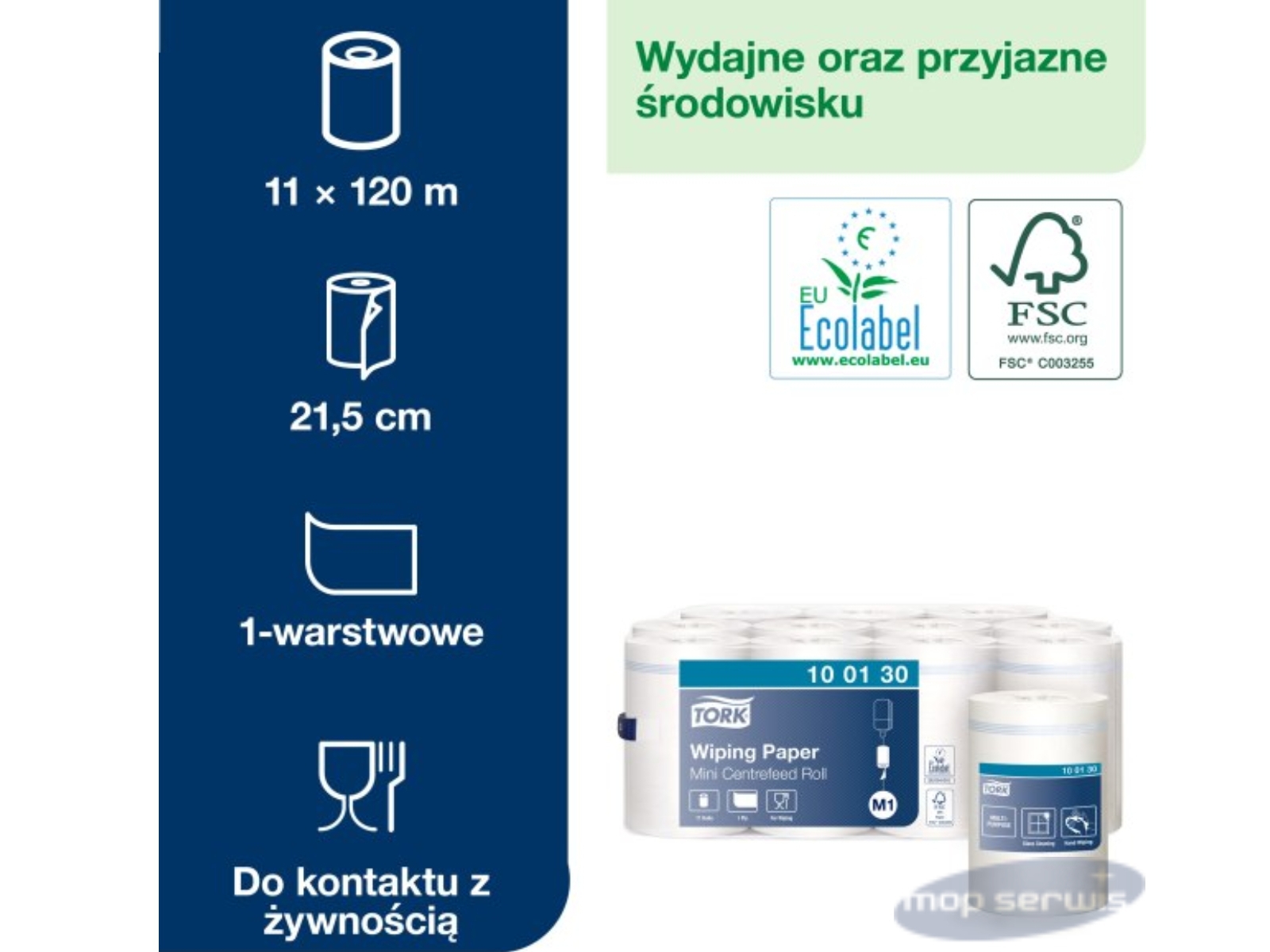 Ręcznik S 1W Tork 100130 Advanced 120m A11